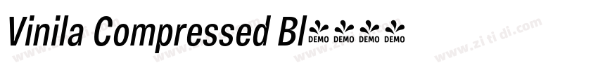 Vinila Compressed Bl字体转换